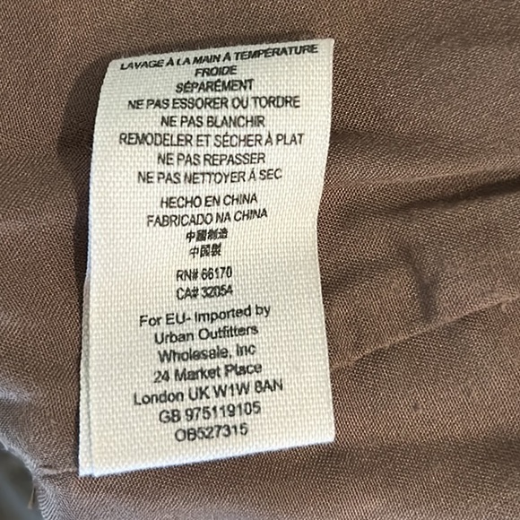 Free People Oh Snap Tan Vegan Faux Leather Snap Front Mini Skirt - 10 - Picture 13 of 14